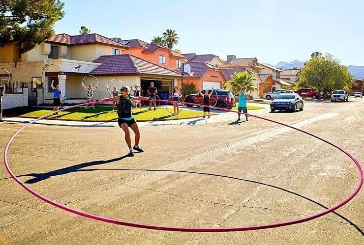 The Largest Hula Hoop Ever Spun Measures More Than 17 Feet in Diameter