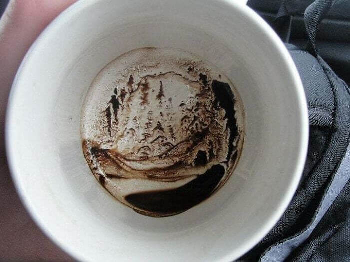 The Coffee Grounds Are Like A Bob Ross Painting