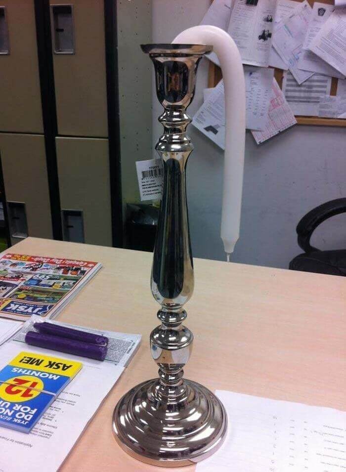 When Candles Are Left On A Hot Patio