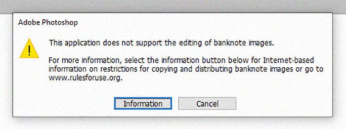 When You Open A Dollar Bill In Photoshop