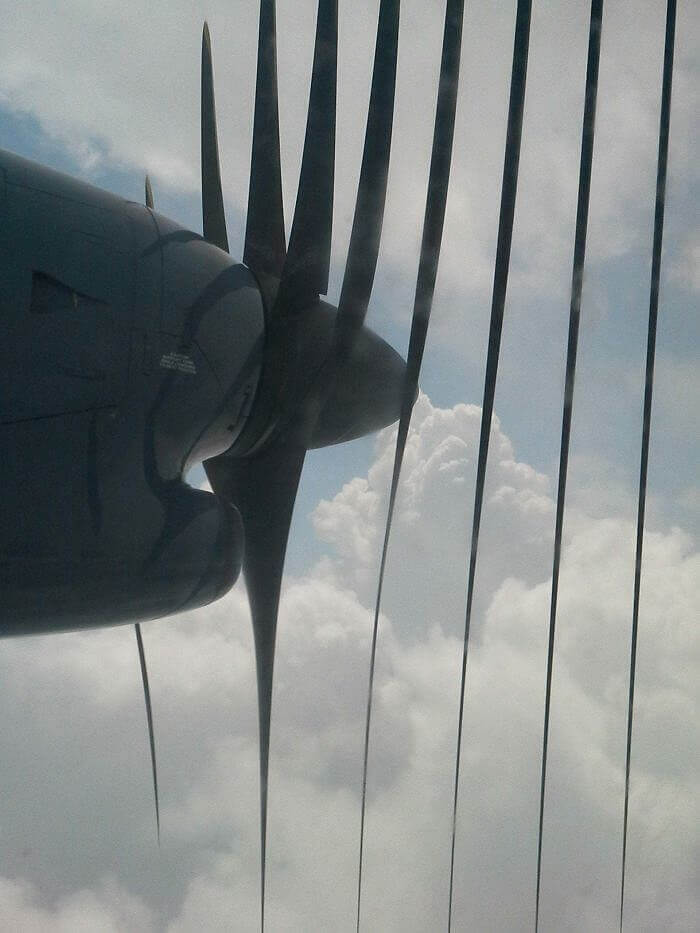 They Tried To Take A Picture Of A Moving Airplane Propeller