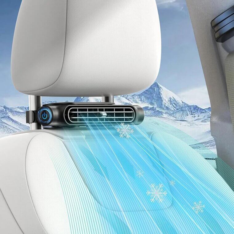 Car Seat Fan - Cool Comfort for Cars & Trucks