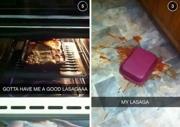 "Oh mes pauvres lasagnes"