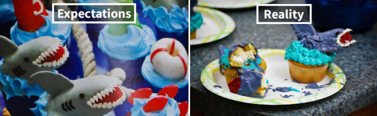 Shark Cupcake Fail