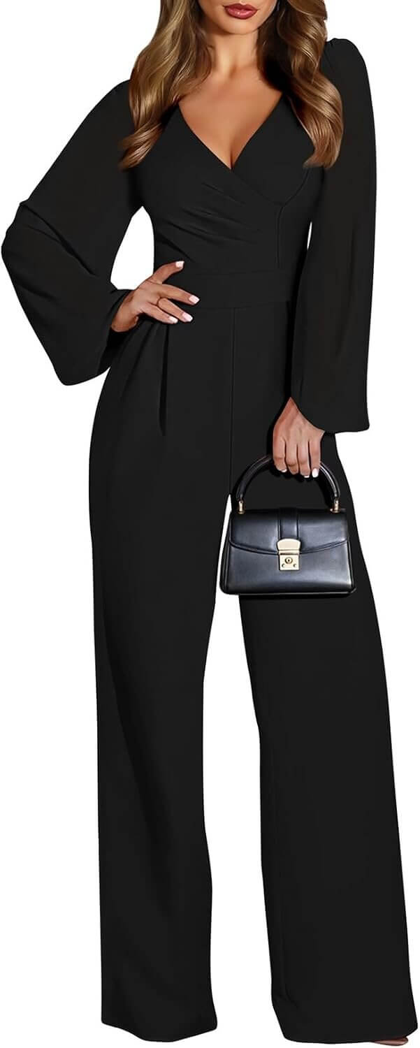 Pink Queen Jumpsuit - Elegant Wide-Leg Style for Any Occasion 