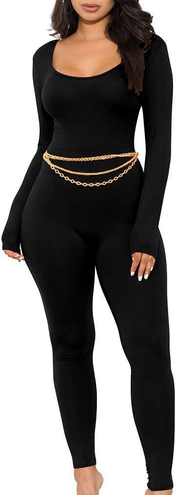 GOKATOSAU Women's Bodycon Jumpsuit - Perfect Fit, Ultimate Comfort - Now 20% Off!