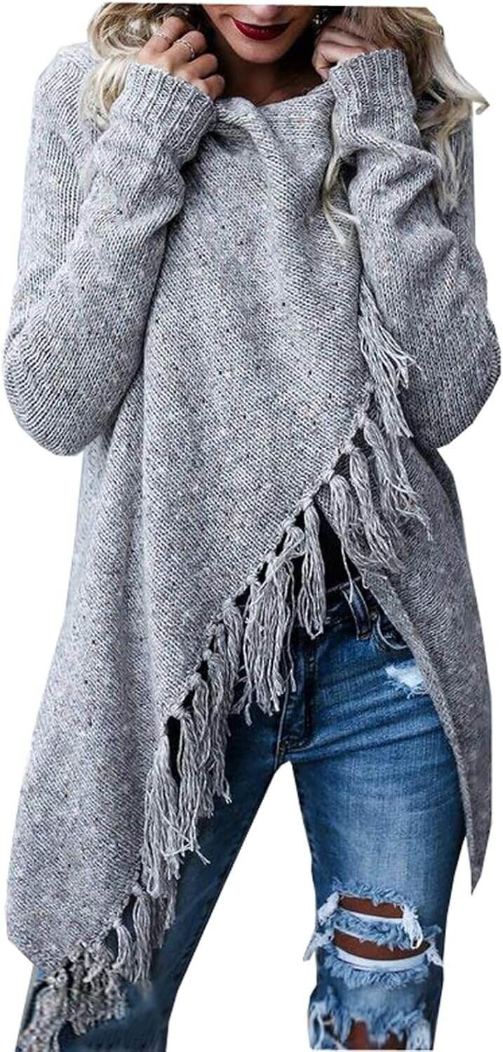 Tassel Fringe Cardigan - Cozy & Stylish Layering Essential
