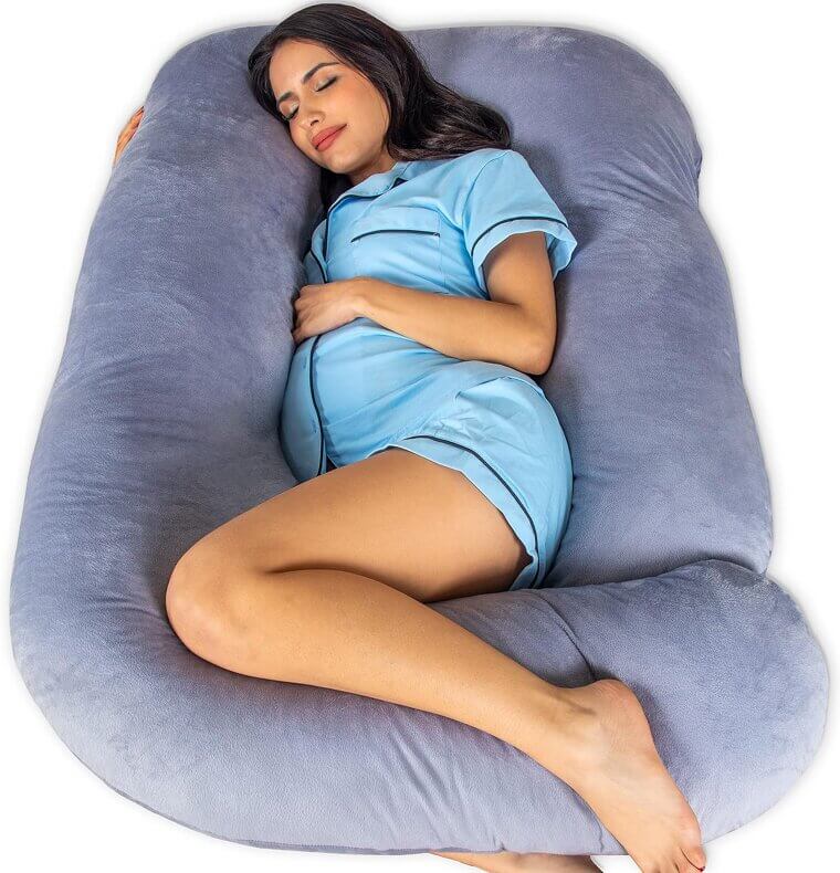 Pharmedoc Pregnancy Pillow: U-Shape Full Body Comfort 