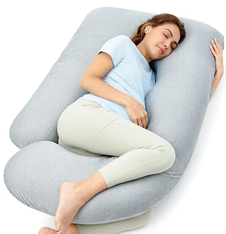 Momcozy Pregnancy Pillow - Ultimate Comfort for Hot Sleepers - Now 15% Off!