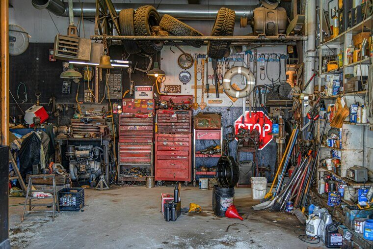 Never Cleaning the Garage or Storage Space