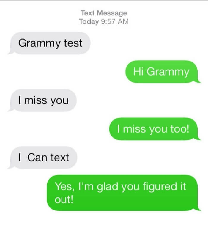 Grandma's First Text Message