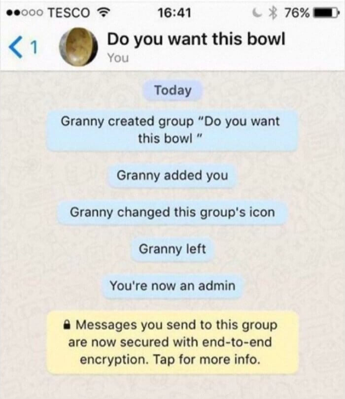 Grandma Didn't Give Her Many Options