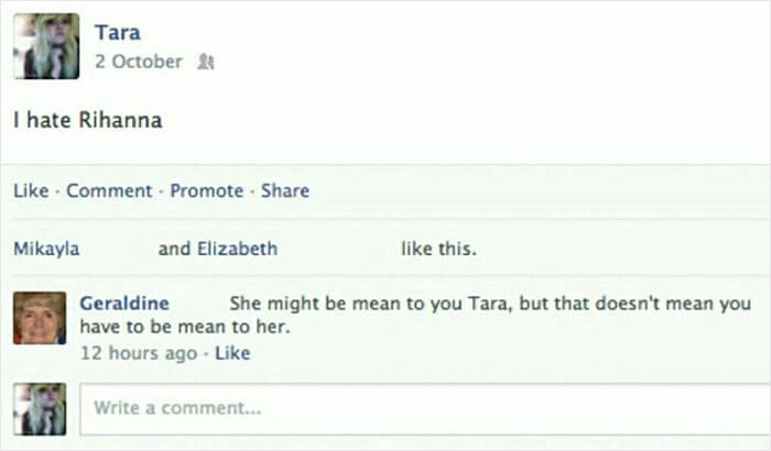 Grandma Is Out Here Defending Queen RiRi