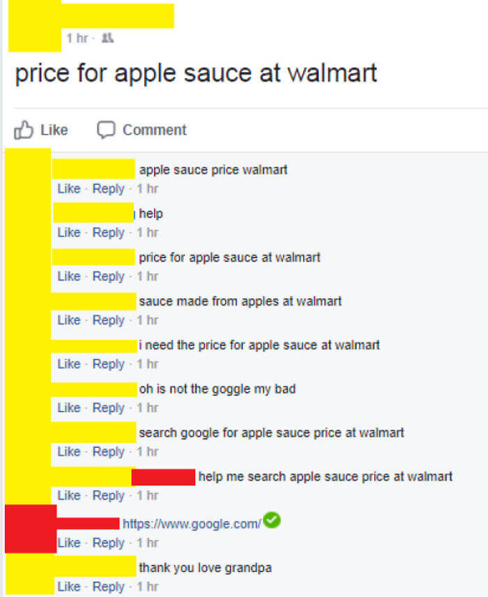 Someone Help Him Find The Price Of Apple Sauce