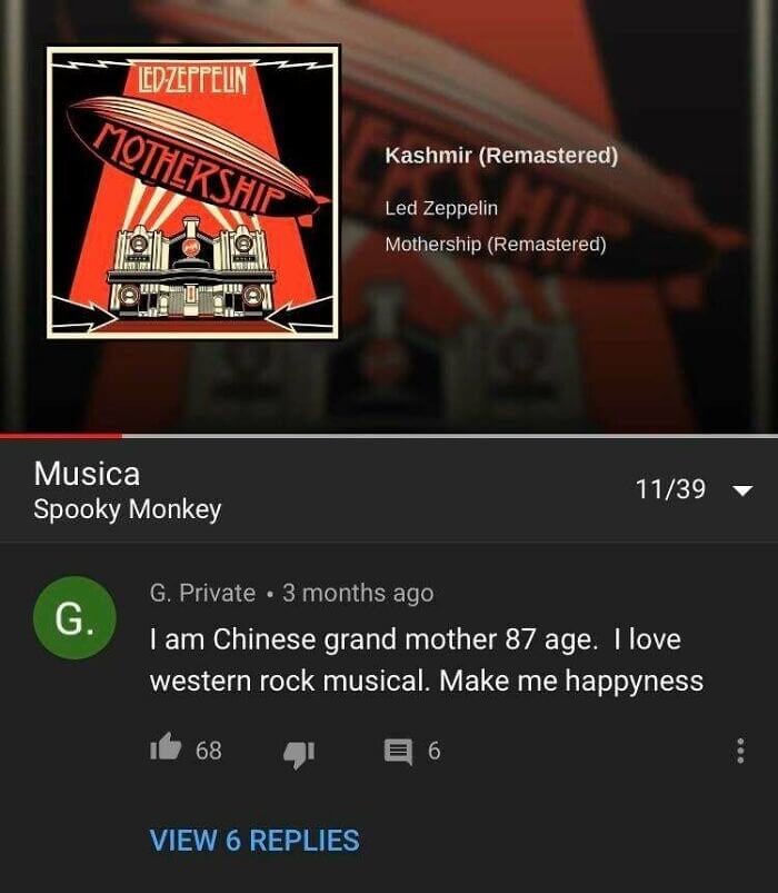 Imagine This Woman Rocking Out To Led Zeppelin