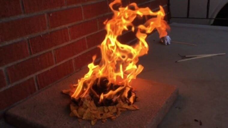 Doritos as a Fire Starter