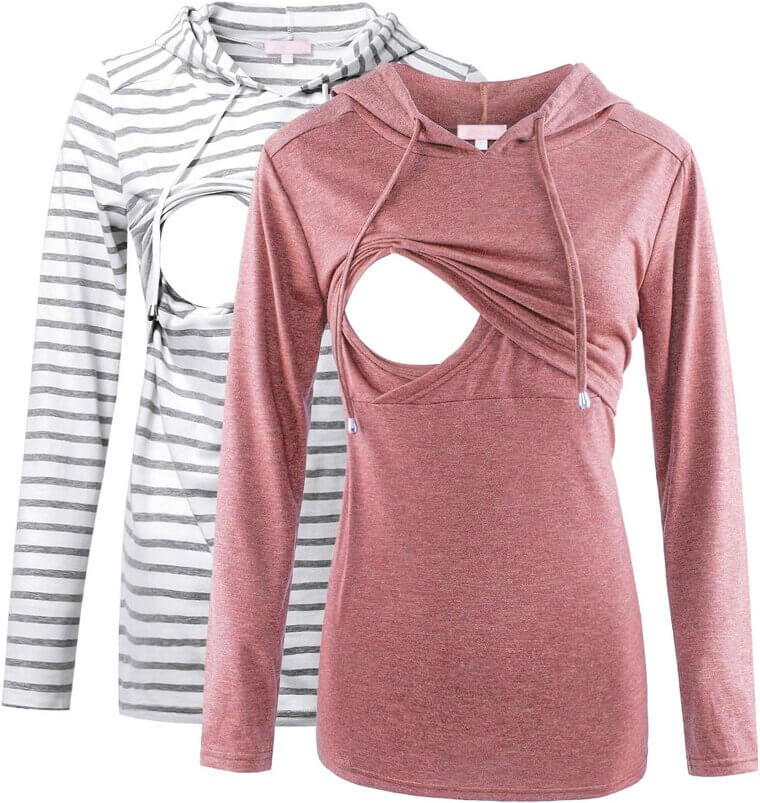 Bhome Nursing Hoodie - Cozy Style for Moms - Enjoy 21% Off!