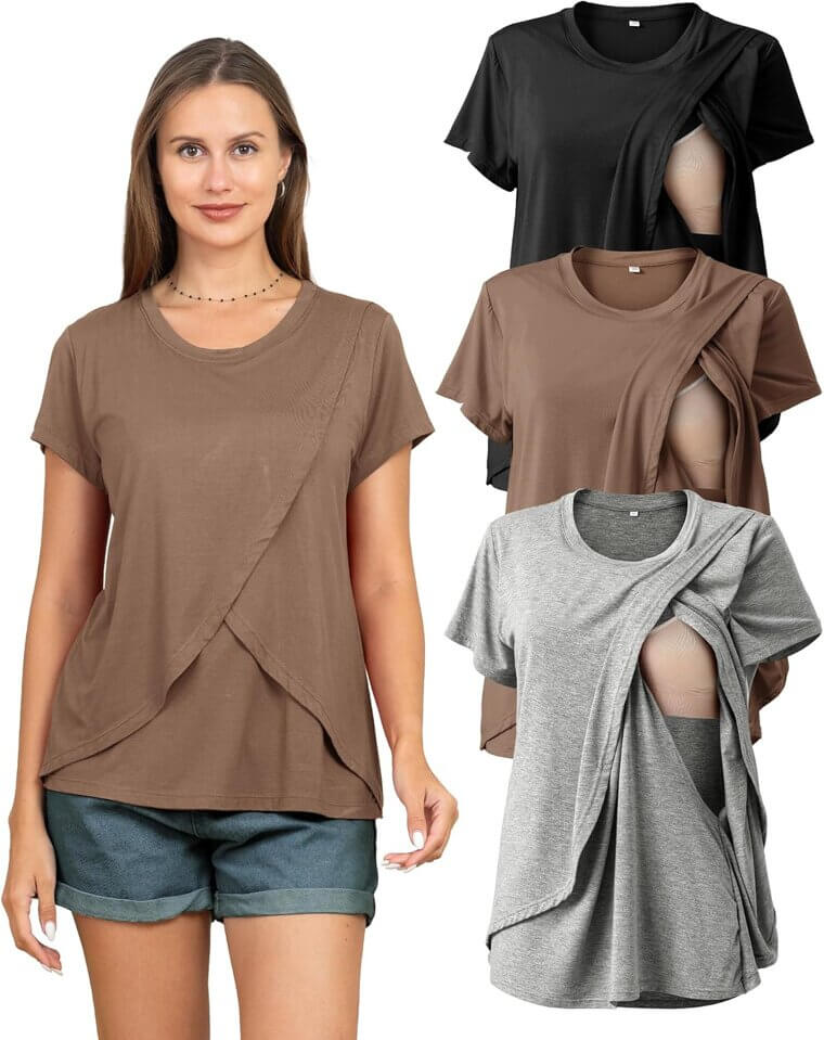 Rnxrbb Nursing Tops - Perfect for Summer Comfort - Don’t Miss the 21% Discount!