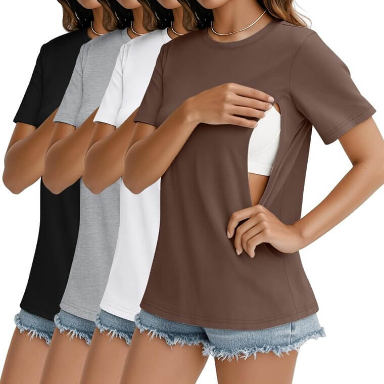 Nursing Breastfeeding Shirts - Comfort & Style for New Moms