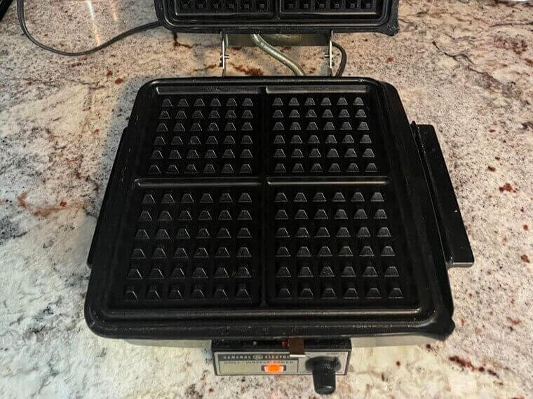 Waffle Maker Waiting for Use