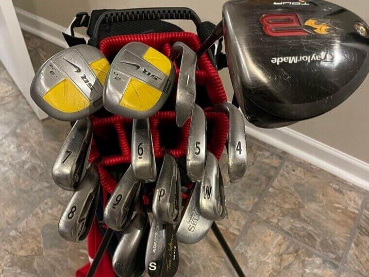 Golf Clubs Gathering Dust