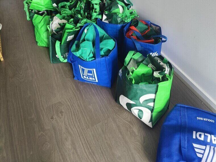 Reusable Shopping Bags Piling Up