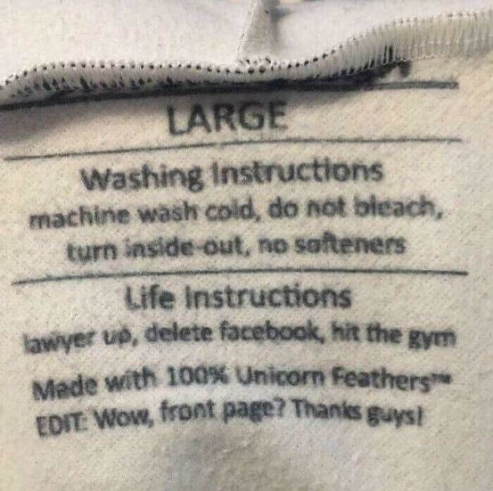 Life Instructions