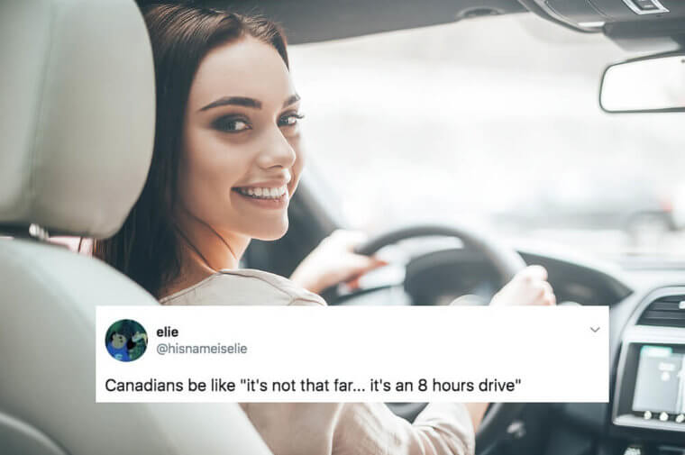 Distance Is Relative In The Great White North