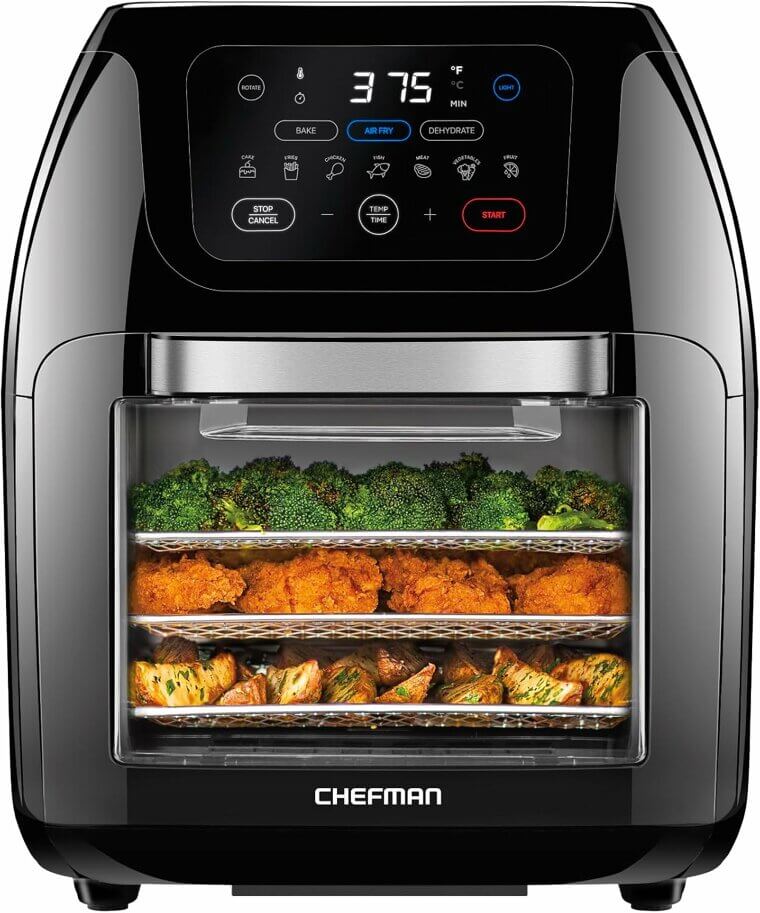 Revolutionize Cooking with CHEFMAN Air Fryer Oven - Family Size Delight Enjoy 27% Off!