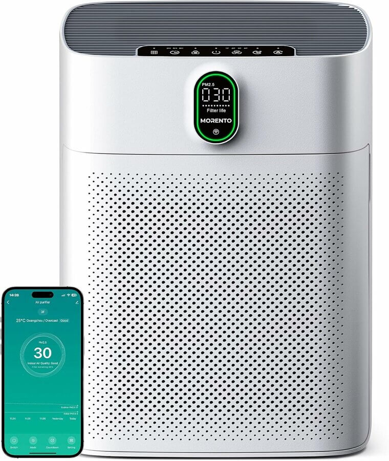Upgrade Your Air Quality with Morento Air Purifier - Breathe Fresh! Don’t Miss the 80% Discount!
