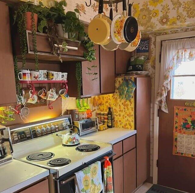 Open Shelving With Macrame Accents