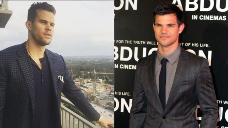 Kris Humphries and Taylor Lautner