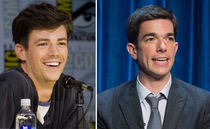 John Mulaney and Grant Gustin
