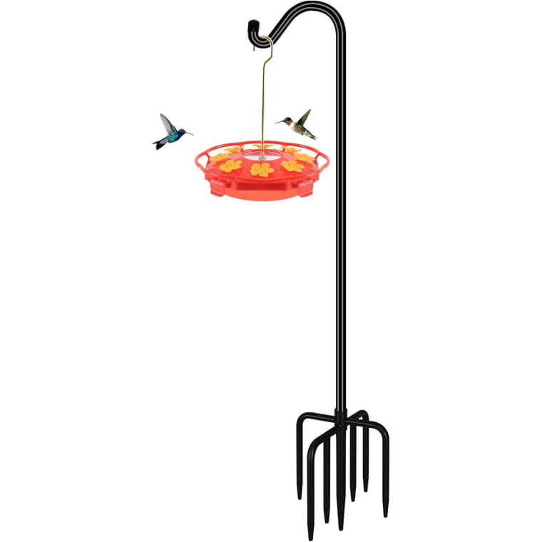 Heavy Duty Bird Feeder Pole (Can Also Be Used to Hang Flags, Decor, and More)