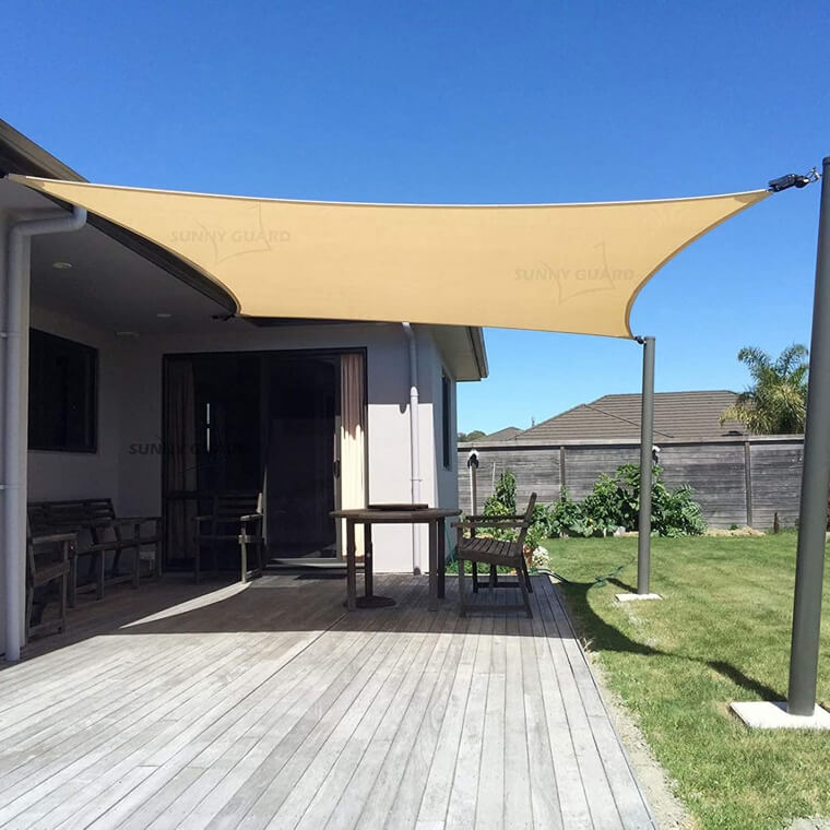 Beautiful and Airy Sun Shade Sail