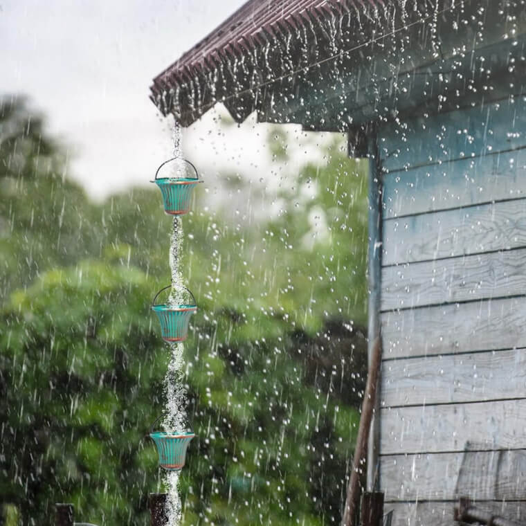 Turn Rain Into Music With This 11ft Rain Catcher