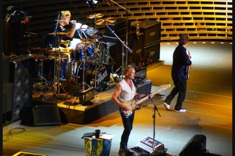 The Police's Sting and Stewart Copeland's Studio Rib Fight