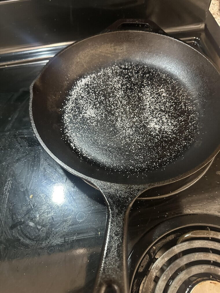 The Cast Iron Cure: Cleaning Skillets With Coarse Salt