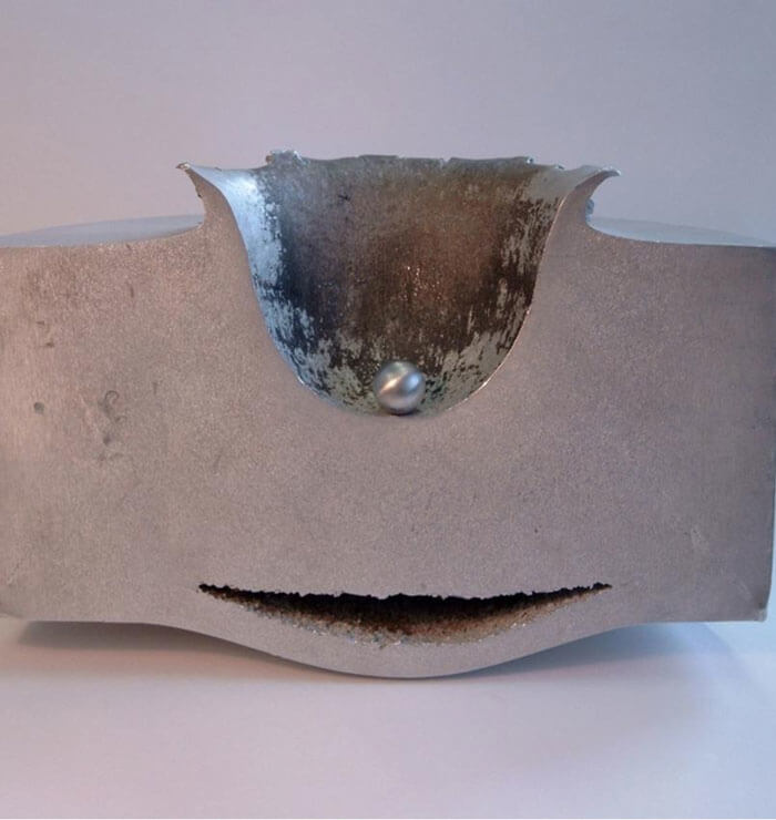 What It Looks Like When A Sphere Of Aluminum 1 Cm In Diameter Hits A Block Of Aluminum At 15,000 Mph