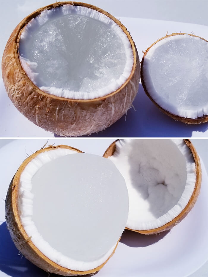 When You Leave A Whole Coconut In The Freezer