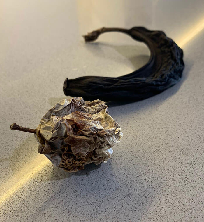 An Apple And A Banana After Sitting For 6 Months In An Office Locker