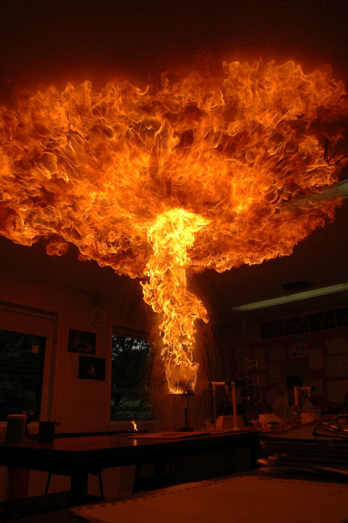 When You Throw Water On A Grease Fire