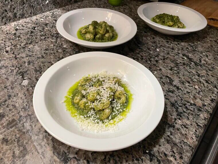 Gnocchi With Pesto and Spinach