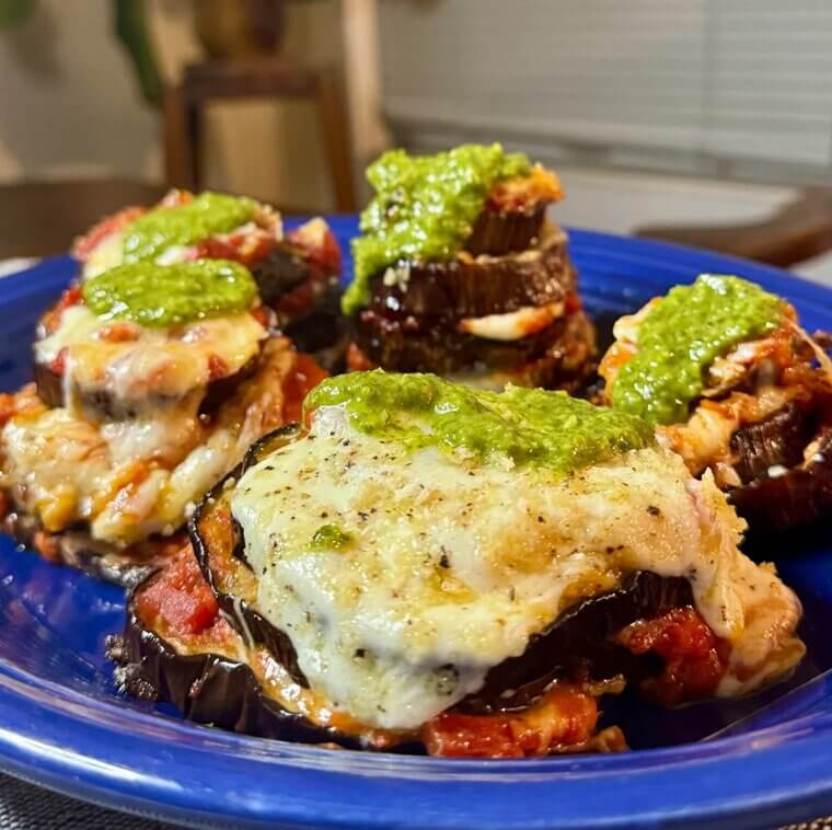 Eggplant Parmesan Stacks