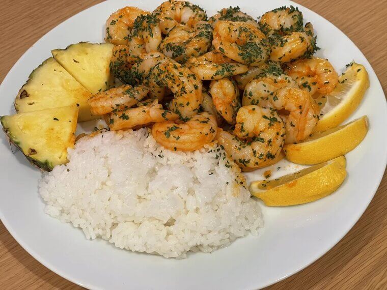 Garlic Butter Shrimp and Rice