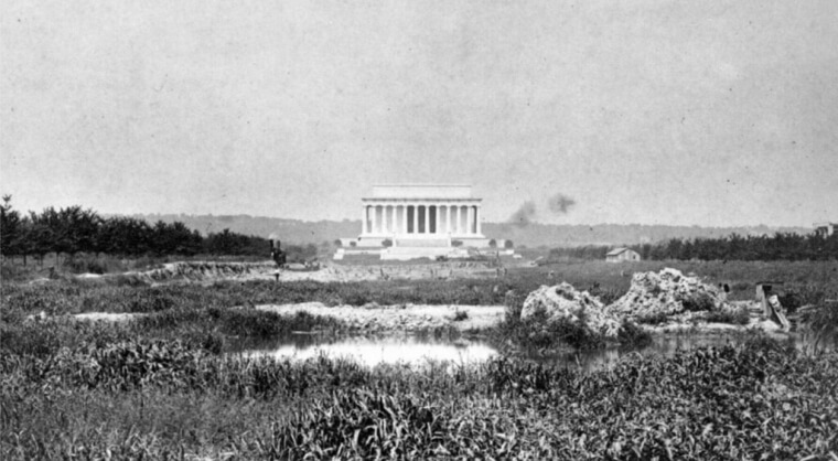 The Lincoln Memorial - Then