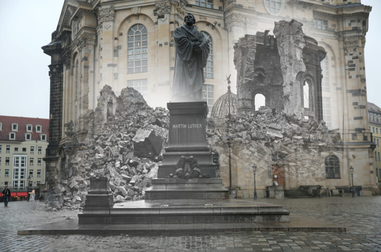 Dresden Frauenkirche Old Church - Now