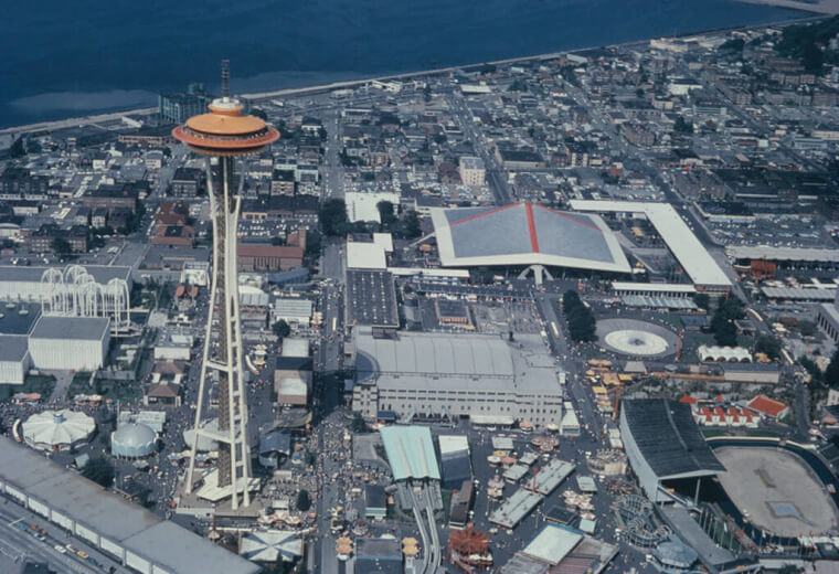 The Seattle Space Needle - Then
