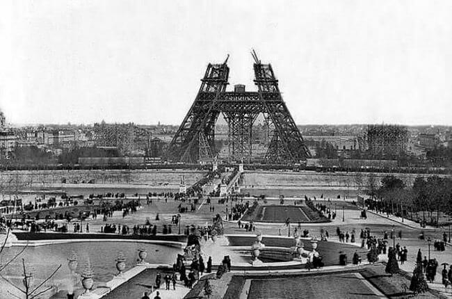 The Eiffel Tower - Then