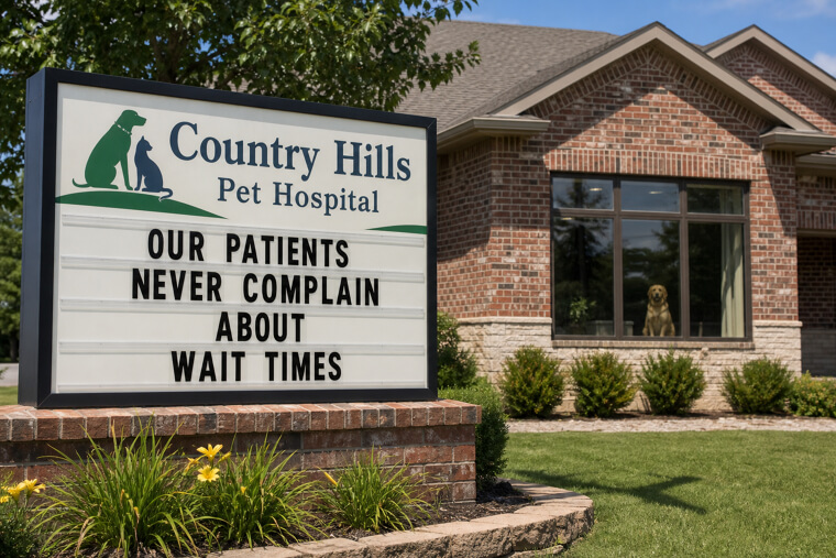 "Our Patients Never Complain About Wait Times"